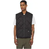 Dickies Hommes, Gilet, Gilet matelassé Diamond Noir XXL, Noir, (XXL)
