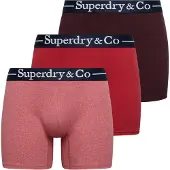 Superdry Boxers marine / rouge / lie de vin / rouge pastel