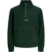 Jack & Jones Soho Half Zip Sweatshirt Vert S Homme