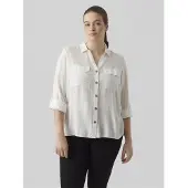 Vero moda Chemisier 'VMBumpy' blanc