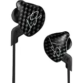 KZ Écouteurs intra-auriculaires hybrides dynamiques ZST (noir, sans microphone)