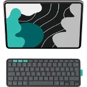 Logitech Flip Folio - Clavier et étui - full size - sans fil - Bluetooth 5.1 LE - QWERTZ - Suisse - graphite - pour Apple 13-inch iPad Air (M2, M3); 13-inch iPad Pro (M4, M5)