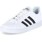 Adidas Grand Court K Chaussures de sport pour enfants Baskets de course Blanc Loisirs, Taille:33 EU