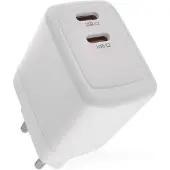 Emos USB Wall Charger Gan Pd 35w 2c (35 W, 2 ports), Chargeur USB, Blanc