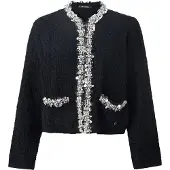 Karl Lagerfeld Cardigan noir / blanc