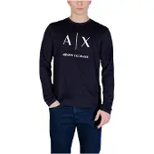 Armani Exchange T-Shirt bleu marine / blanc