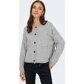 ONLY Cardigan 'ONLPIEMONTE' gris clair