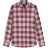 BOSS pour homme. 50569719 Chemise Rickert à carreaux rouge (XXL), Casuel, Coton, Manche longue