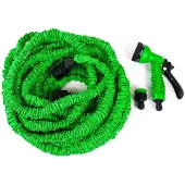BURI Tuyau flexible 7,5m + douche de jardin Tuyau d'arrosage