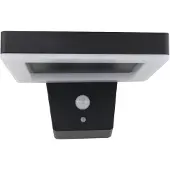 REV LED Solar Wandleuchte Square schwarz