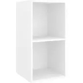 vidaXL Ensemble de 4 meubles TV blanc en bois composite