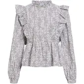 Object Chemisier 'OBJCiara' marron / gris