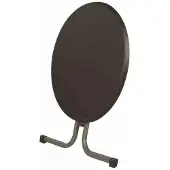 Sieger Tables pliantes rondes Boulevard en tube d'acier/Mecalit Pro
