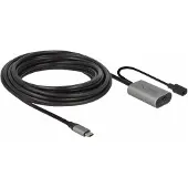 DeLOCK Câble d'extension USB-C actif avec alimentation supplémentaire 5 à