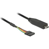 DeLOCK Konverter USB Type-C 2.0 Stecker zu TTL 5 V Pfostenbuchse 6 Pin 2,0 m