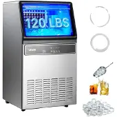 Vevor – Machine à glaçons industrielle, modèle autonome, capacité de 45,4 kg par 24 heures, produisant 45 glaçons