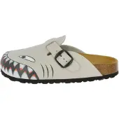 Lico Pantoufle gris / rouge / noir / blanc