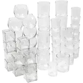 Creativ Company Set de bougeoirs et photophores 72 pièces