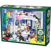 Cobble Hill Puzzle Soirée Pyjama pour Chatons - 1000 pièces