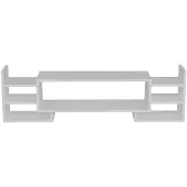 Skye Decor , Sema - White, meuble TV, blanc, 100 % PANNEAUX DE COUVERTURE EN MÉLAMINE, 115 x 29,6 x 38,2 cm