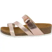Lico Mule 'Natural Glitter' or rose / blanc cassé