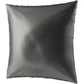 Ailoria BEAUTY SLEEP Housse d'oreiller en soie à fermeture éclair (65x65) (anthracite) (Taie d’oreiller, 65 x 65 cm)