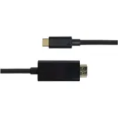 Deltaco Câble USB-C vers HDMI, 4K, HDCP, 1 m - Noir