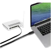 Renkforce Câble adaptateur USB-C, RJ45 [1x USB-C mâle - 1x RJ45 mâle 8p8c] 1.80 m noir