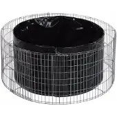 Bellissa Lit surélevé rond Gabion hauteur 40 Ø 240 cm