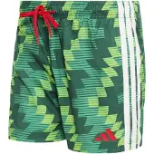 Adidas Boardshorts 'FB' pomme / vert foncé / rouge / blanc