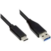 EXSYS EX-K1584-3.0 Câble USB 3 m USB 3.2 Gen 1 (3.1 Gen 1) USB A USB C Noir (EX-K1584-3.0)