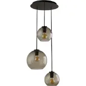 Nowodvorski Lighting Lustre VETRO noir 3xE27x60W en verre, dimensions : 100x40x40 cm, IP20, Lighting