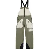 Armada - Salopette de ski/snowboard imperméable et respirante - Grands 3L Bib Swamp en Nylon - Taille L - Kaki