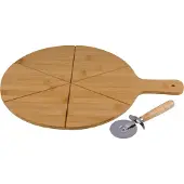 Alpina sport Plancheà pizza Ø34 cm avec couteau - 2 Pièces