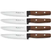 Wüsthof Couteau à steak Set with 4 knives set with 4 knives Urban Farmer 9401, Couverts, Argent, Marron