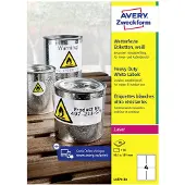 Avery Etiquettes Ultra-résistantes Blanc 99,1x139mm 20 feuilles