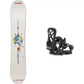 Burton - Packs (snowboard + fix) - Snowboard freestyle - Pack Talent Scout 2027 en Bois - Beige