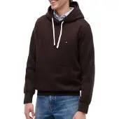 Tommy Hilfiger Sweat-shirt 'ESS SEASONAL' marron châtaigne / blanc