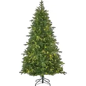 Black Box Trees Brampton Arbre de Noël artificiel Slim avec lumières LED - H215 x Ø125 cm - Vert