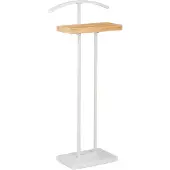 Relaxdays Valet Stand, avec étagère en bois