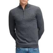 Superdry Homme Pull Essential Laine Légère Coupe Ajustée Dark Grey Taille: S
