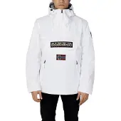 Napapijri Veste mi-saison 'Rainforest' beige foncé / bourgogne / noir / blanc
