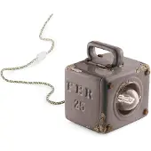 FERROLUCE Industrial lampe de table rétro avec interrupteur