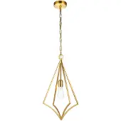 Elstead Lighting Lampe suspendue Nico en laiton oxydé 1xE27 60W Feiss