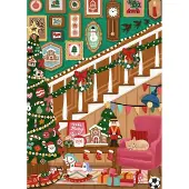 Pieces & Peace Puzzle de Noël Escalier - 500 pièces Puzzle amusant