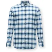 FYNCH-HATTON 16096270 Long Sleeve Shirt Bleu 2XL Homme