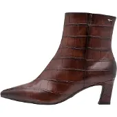 Tamaris Bottines marron châtaigne / brun foncé