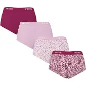 Pieces Culotte noisette / rose / magenta / blanc