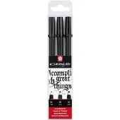 Sakura Feutres - PIGMA - Calligrapher - Set de 3 - Encre permanente - Noir