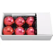 Europalms LED Boule de Noël 6cm, rouge 6x
